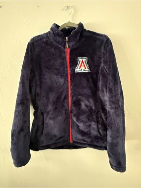 Gill Sports by Carl Banks Arizona Wildcats Plush Fleece Zip Jacket Large NCAA